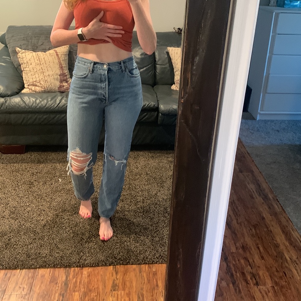Agolde, distressed 90’s pinch waist. Size 28. Colour: Backdrop. - Picture 11 of 11
